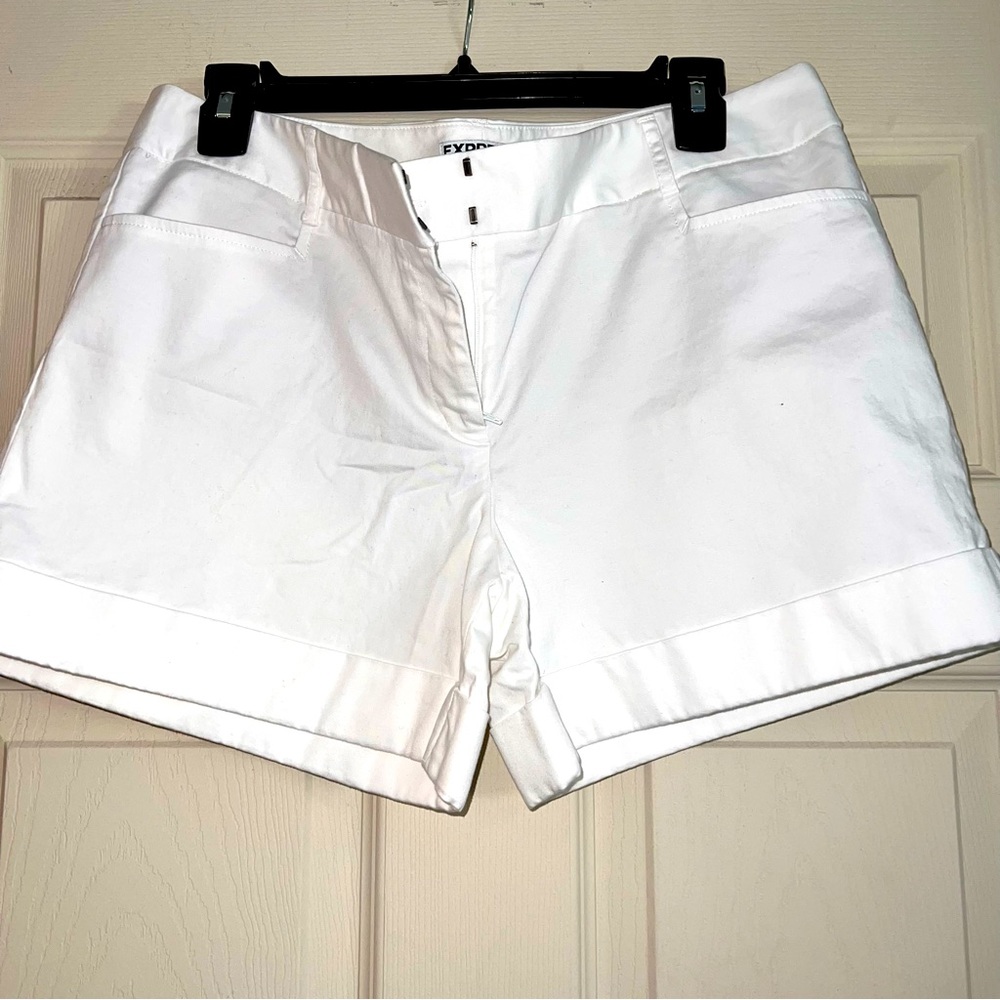 Express white shorts